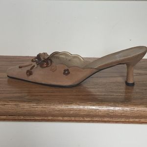 Stuart Weitzman Kitten Heel Mule